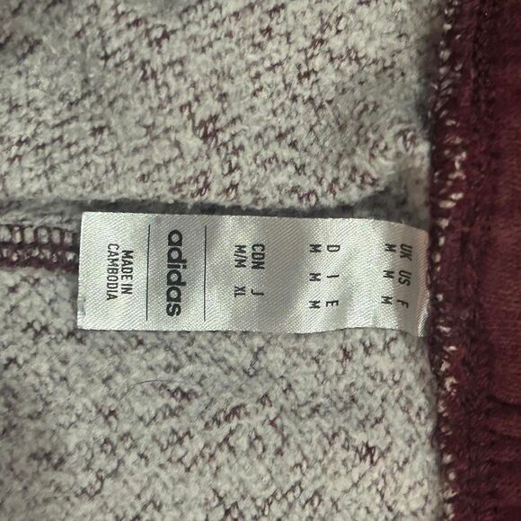 Adidas Men's Burgundy and Red Joggers-tracksuits - Picture 5 of 5